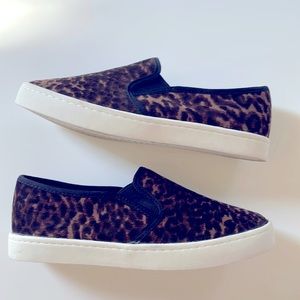 Leopard Corduroy Sneakers